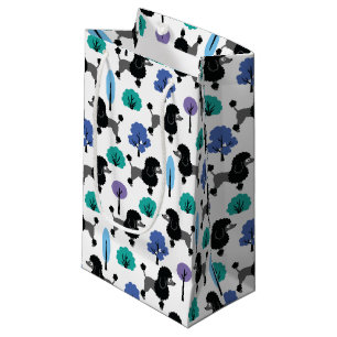 Poodle in the park. small gift bag