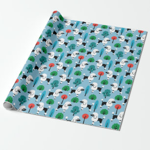Poodle in the park Wrapping Paper