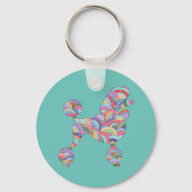 Poodle key ring