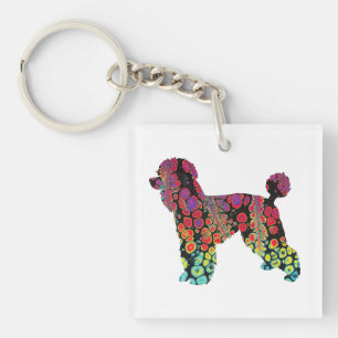 Poodle Keychain
