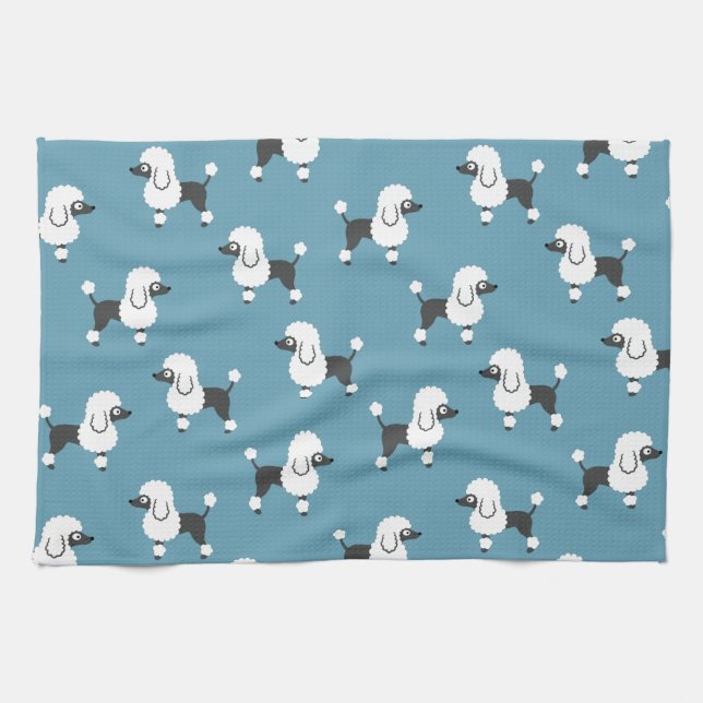 Poodle Kitchen Towel (Horizontal)