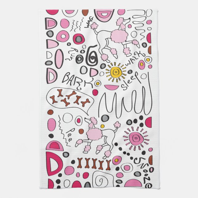 POODLE KITCHEN TOWEL (Vertical)