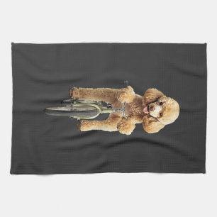 Poodle kitchen towel