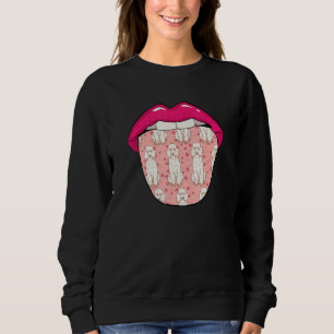 Poodle Lips Pet   Dog Breed Poodle Sweatshirt