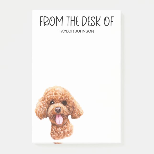 Poodle Lover Post-it Notes (Front)