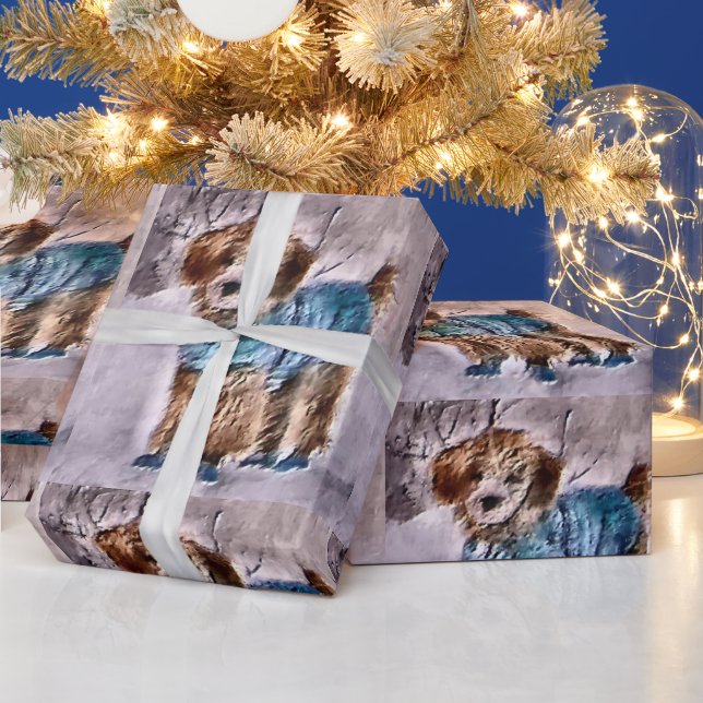 Poodle Lovers Christmas Wrapping Paper (Holidays)