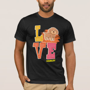 Poodle lovers cute colour T-Shirt