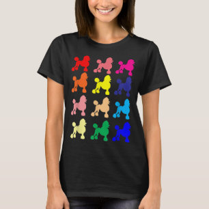 Poodle lovers dog pop art gift t T-Shirt