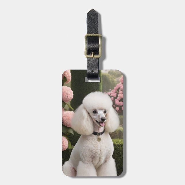 Poodle Luggage Tag (Front Vertical)