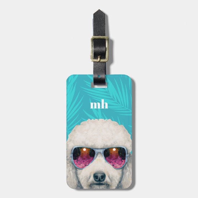 Poodle Luggage Tags (Front Vertical)