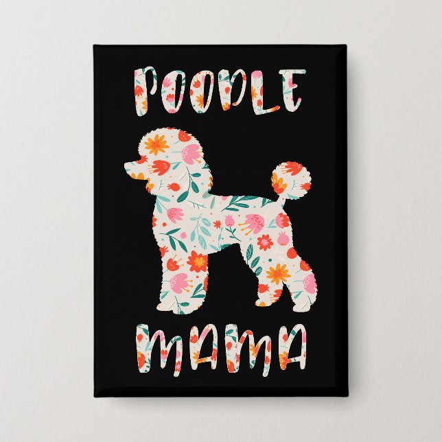 Poodle Mama Floral Dog Lover (Front)