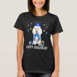 Poodle Menorah Hat Christmas Happy Hanukkah Jewish T-Shirt<br><div class="desc">Poodle Menorah Hat Christmas Happy Hanukkah Jewish.</div>