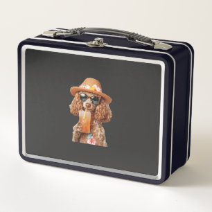 Poodle Metal Lunch Box