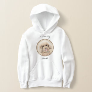 Poodle Miniature Toy Apricot Crème Chien Brown Art