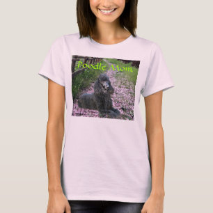 Poodle Mom FlowersT-Shirt T-Shirt