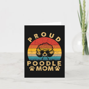 Poodle Mom Gifts I Love My Dog Mom Mama Mothers Da Card