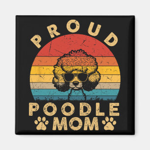 Poodle Mom Gifts I Love My Dog Mom Mama Mothers Da Magnet