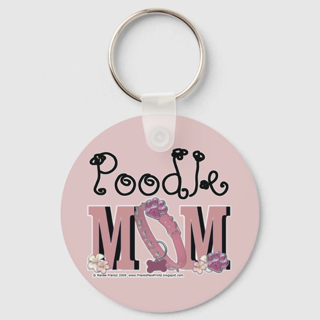 Poodle MOM Keychain (Front)
