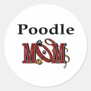 Poodle Mom Sticker