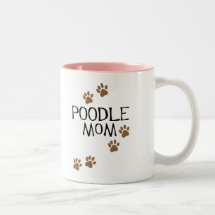Poodle Mom t-shirts & gifts Two-Tone Coffee Mug