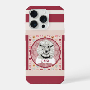 Poodle + name Valentine Heart iPhone 11 Pro Case