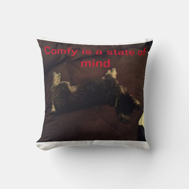 Poodle Nap Pillow (Front)