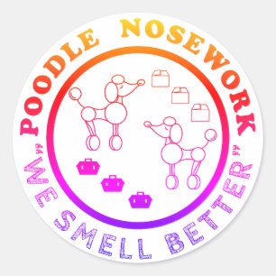 Poodle Nosework - We Smell Better Sticker