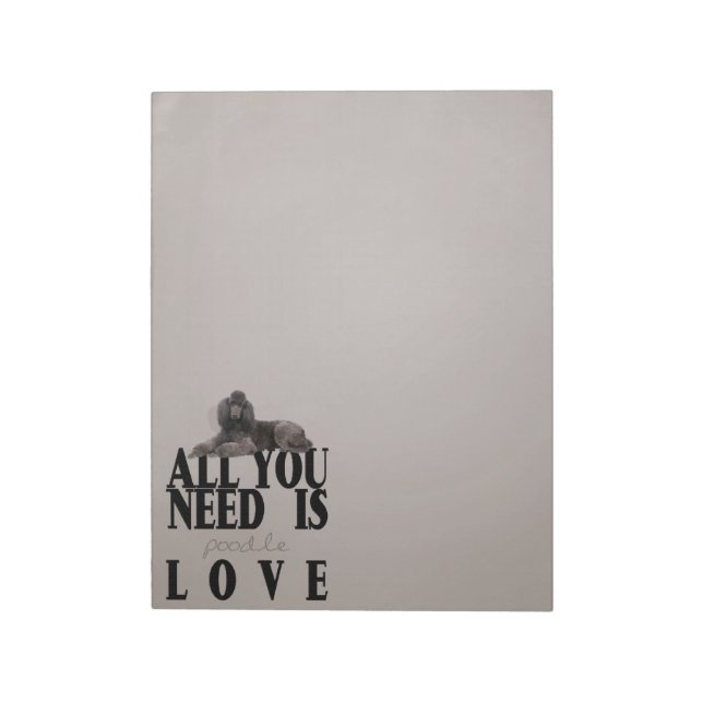 Poodle Notepad (Rotated)