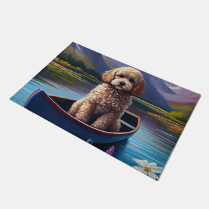 Poodle on a Paddle: A Scenic Adventure Doormat