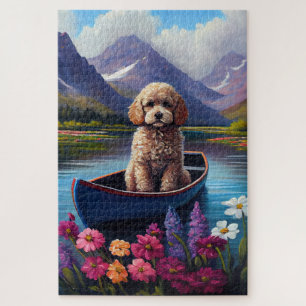 Poodle on a Paddle: A Scenic Adventure Jigsaw Puzzle