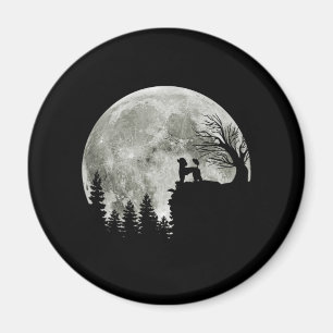 Poodle On Mountain Halloween Gift For Poodle Lover Magnet