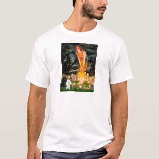 Poodle Pair (BW) - MidEve T-Shirt