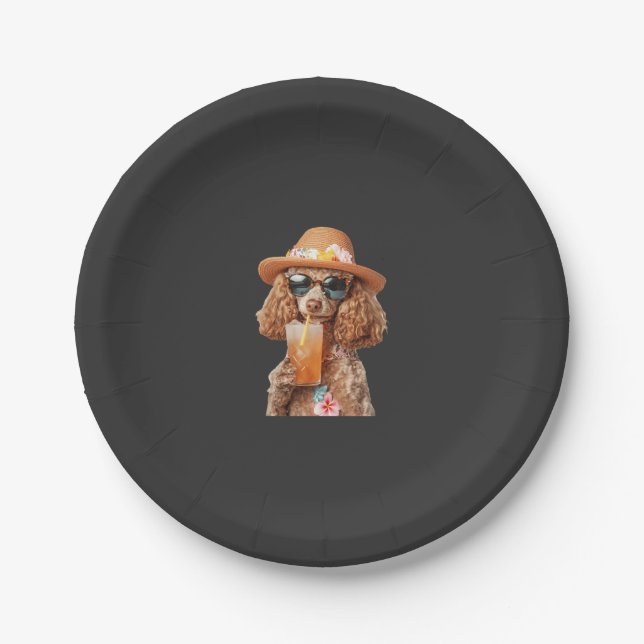 Poodle Paper Plate (Front)
