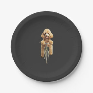 Poodle paper plate