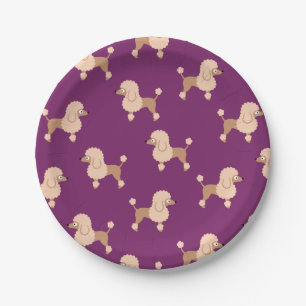 Poodle Paper Plate