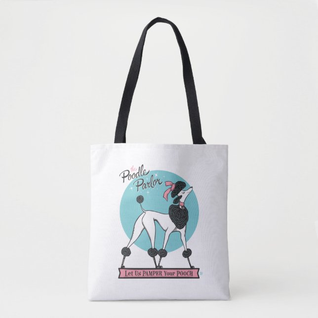 Poodle Parlour Tote Bag (Front)