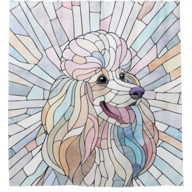 Poodle - pastel mosaic art (Front)