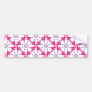 Poodle Pattern Illustration customizable Bumper Sticker