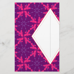 Poodle Pattern Illustration customizable  Stationery