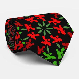 Poodle Pattern Illustration customizable  Tie
