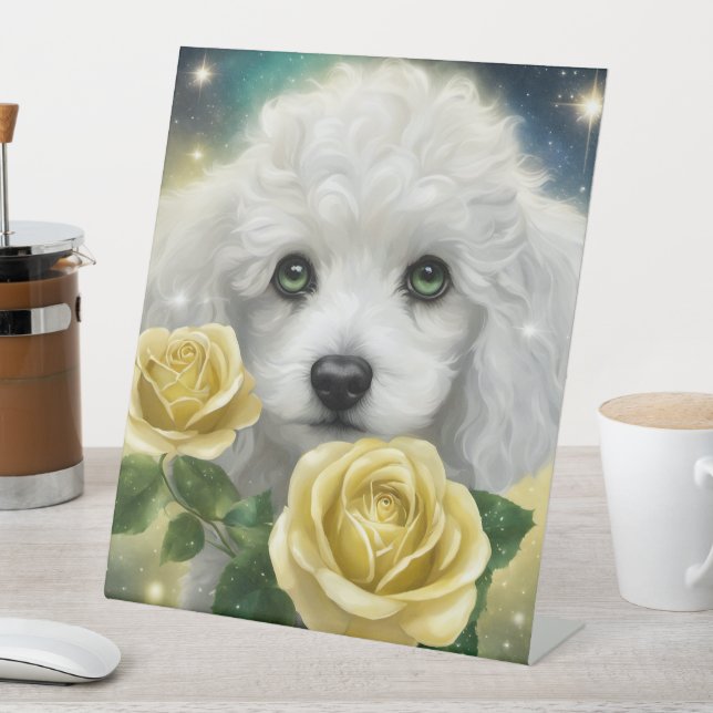 Poodle Pedestal Sign (In SItu)
