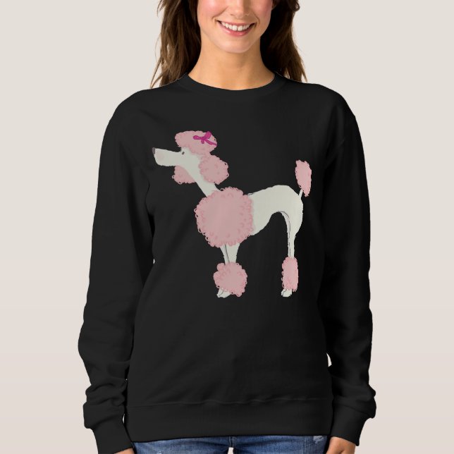 Poodle Pink Sweatshirt (Front)