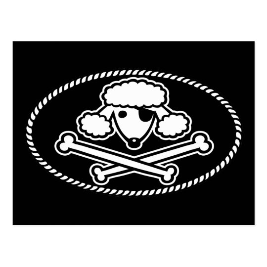 Poodle Pirate 1cl Postcard