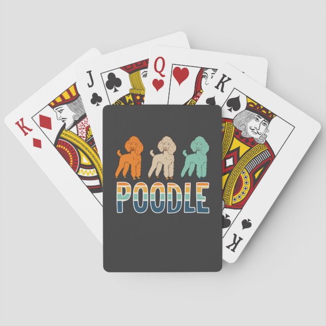 Poodle Playing Cards (Back)