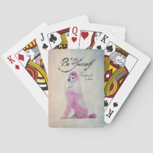 Poodle Playing Cards