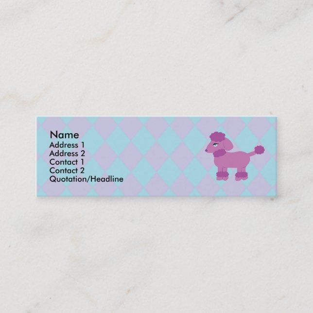 Poodle Profile Cards (Front)