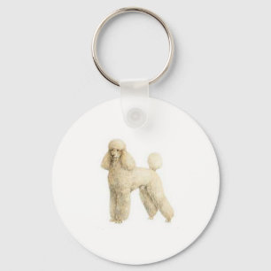 Poodle -- Puppy Clip Keychain