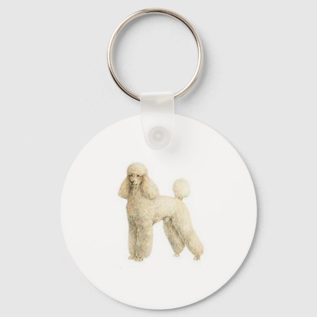 Poodle -- Puppy Clip Keychain (Front)