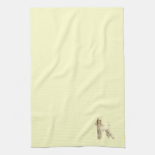 Poodle -- Puppy Clip Kitchen Towel