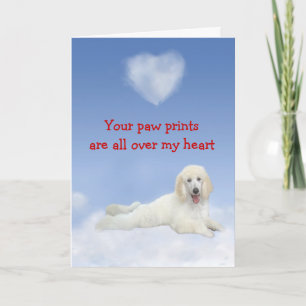 Poodle Puppy Love Card